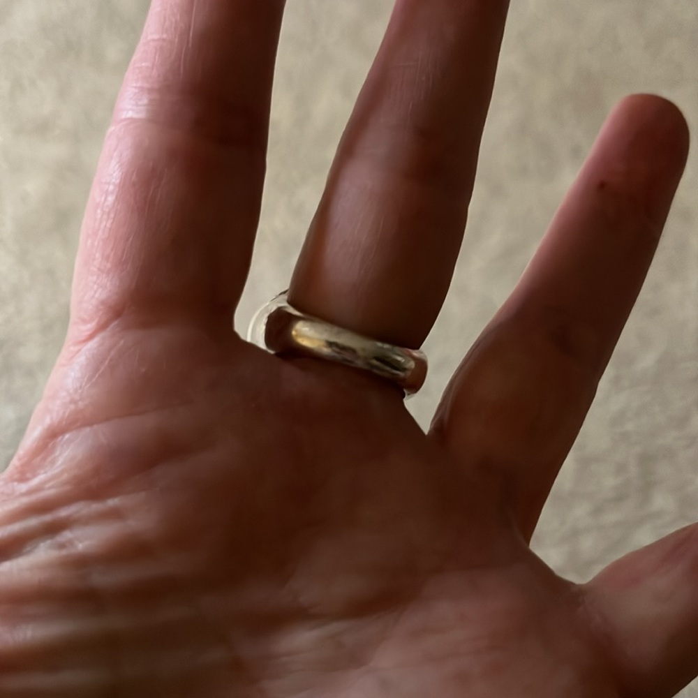 New Abalone And Silver Statement Ring - image 3